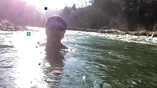 cold water putter wits nudist in nylon